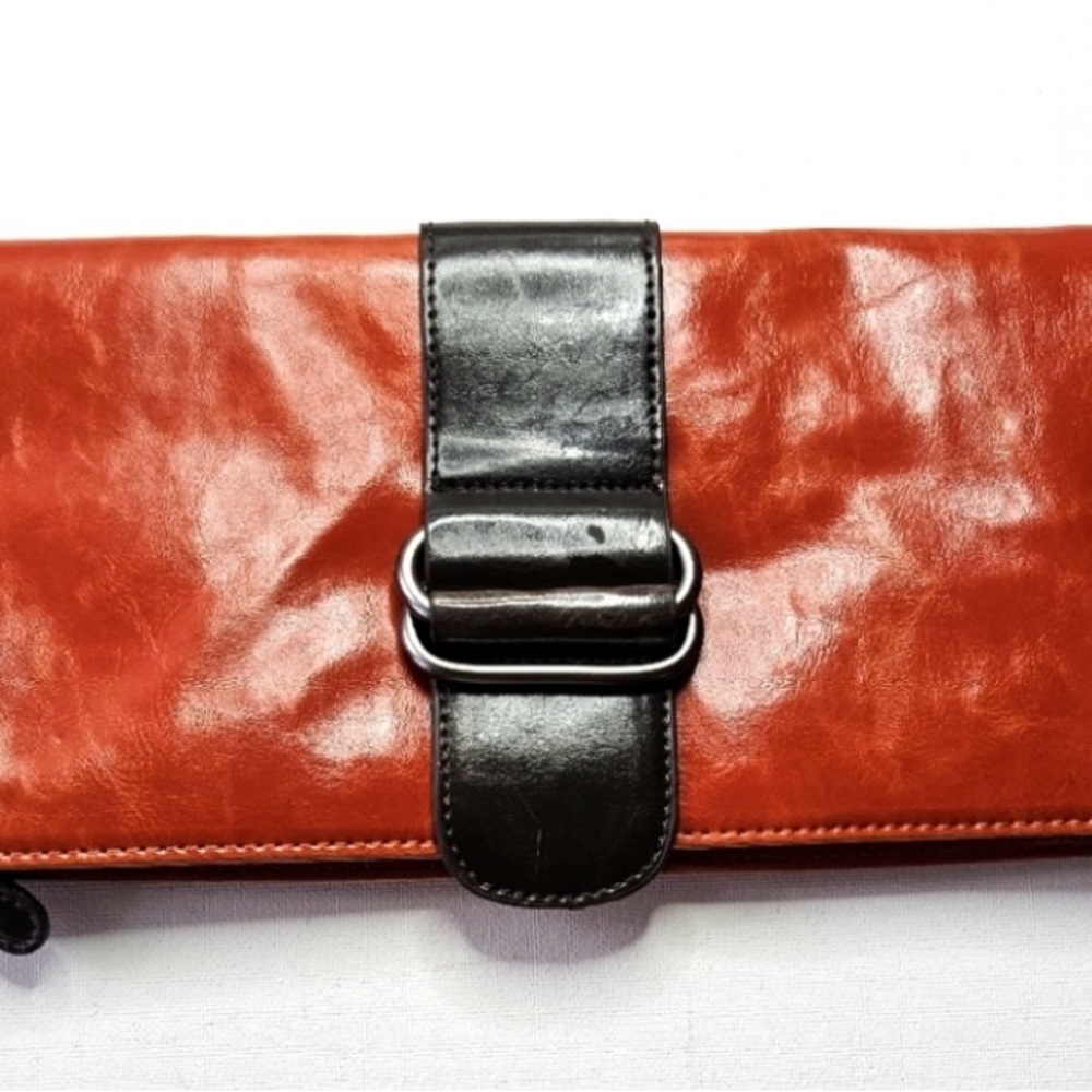 SHIRALEAH HARPER Vegan Leather Orange Handbag